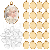   DIY Blank Oval Pendant Making Kits DIY-PH0021-46-1
