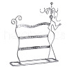 3-Tier Creative Woman Shaped Iron Earrings Display Stands PW-WG76200-01-1