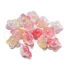 Iridescent Acrylic Bead Caps OACR-C021-08A-1