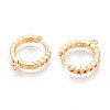Brass Hoop Earring Findings KK-N267-34G-2
