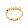 Ion Plating(IP) 304 Stainless Steel Word Adjustable Ring RJEW-L107-026G-3