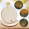  120Pcs 12 Styles Unfinished Wood Round Pieces WOOD-NB0001-89-4