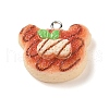 Resin Imitation Food Pendants FIND-U001-02B-1