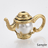 Tibetan Style Alloy Bead Frames TIBEB-N005-08AG-RS-3