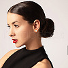 ANATTASOUL DIY Blank Dome Wooden Stud Earrings Making Kit DIY-AN0001-07-5