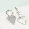304 Stainless Steel Stud Earrings EJEW-Z089-14P-3