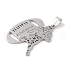 Non-Tarnish 201 Stainless Steel Pendants STAS-A094-05B-P-2