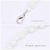 Plastic Imitation Pearl Round & Rose Beaded Bag Handles FIND-WH0034-85P-6