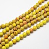 Natural Imperial Jasper Beads Strands G-I122-8mm-03-1