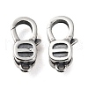925 Thailand Sterling Silver Lobster Claw Clasps STER-D003-10AS-1