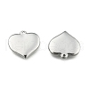 Tarnish Resistant 304 Stainless Steel Stamping Blank Tag Heart Pendants X-STAS-R063-02-1