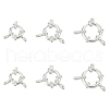 Unicraftale 6Pcs 3 Styles 304 Stainless Steel Spring Ring Clasps FIND-UN0061-27-1