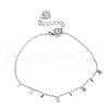 304 Stainless Steel Cable Chain Bracelets for Women BJEW-A036-21P-2