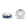 Brass Grade A Rhinestone Spacer Beads RSB036NF-14-3