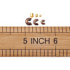 Brass Crimp Beads Covers KK-TA0007-81-7