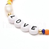 Love Beaded Necklace for Teen Girl Women X1-NJEW-TA00008-4