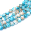 Natural Dyed Persian Jade Gemstone Bead Strands X-G-R271-6mm-XP16-1