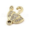 Alloy Rhinestone Pendants FIND-U026-10G-2