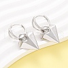 Heart Brass Hoop Earrings EJEW-D322-12P-02-2