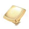 Ion Plating(IP) 304 Stainless Steel Square Open Cuff Rings for Women RJEW-Z053-05G-1