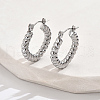 Non-Tarnish 304 Stainless Steel Hoop Earrings YY3113-1-1