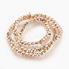 Electroplated Non-magnetic Synthetic Hematite Bead Strand G-E498-10A-01-1