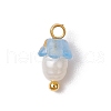 Flower Acrylic Charms PALLOY-JF03588-12-3