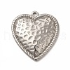 Non-Tarnish 304 Stainless Steel Pendants STAS-P322-05P-1