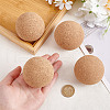Cork Massage Ball WOOD-WH0034-64-3