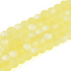 Frosted Transparent Glass Beads Strands GLAA-T032-T4mm-MBB12-1