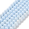 Painted Glass Bead Strands X-DGLA-S071-8mm-B15-1