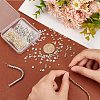   600Pcs 2 Colors CCB Plastic Spacer Beads CCB-PH0001-15-WH-6