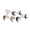 Moon & Star Natural Mixed Stone Adjustable Rings G-B085-18P-1