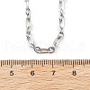 3.5MM 304 Stainless Steel Oval Link Chain Necklaces NJEW-T016-08P-5