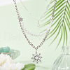 DICOSMETIC Tibetan Style Alloy Solar Eclipse Pendants TIBEP-DC0001-18-4