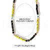 Bohemian Style Dyed Natural Imperial Jasper Heishi Beaded Necklaces for Beach Vacation Casual XR0518-4