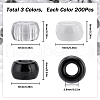 SUNNYCLUE 600Pcs 3 Colors Opaque Plastic Beads KY-SC0001-89-2