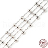 Anti-Tarnish Rhodium Plated 925 Sterling Silver Satellite Chains STER-F052-11P-3