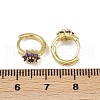 Brass Micro Pave Cubic Zirconia Hoop Earrings EJEW-S277-07G-6