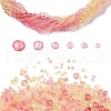 6 Styles Gradient Color Transparent Painted Glass Beads Strands DGLA-YW0001-28I-1