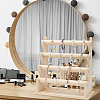 4-Tier Assembled Wood Bracelets/Bangles Display Riser Stands BDIS-WH0008-15-6