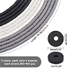   12Strand 3 Color Flat Round Handmade Polymer Clay Beads CLAY-PH0001-70-6