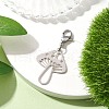 Non-Tarnish Hollow Mushroom 201 Stainless Steel Pendant Decoration HJEW-JM01978-02-2