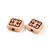 Opaque Acrylic Beads SACR-T017-29-2