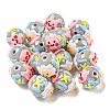 Hand Painted Acrylic with Enamel Beads MACR-D031-05-2