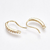 Brass Earring Hooks KK-T038-252G-2
