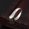 Buddhist Six-word Mantra Brass Finger Rings FS-WGF33C4-01-3