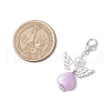 Angel Acrylic & ABS Plastic Imitation Pearl Pendant Decorations HJEW-JM03213-3