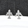 304 Stainless Steel Stud Earrings EJEW-H161-01P-J-1