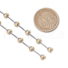 Handmade Brass Beaded Chains AJEW-JB01316-3